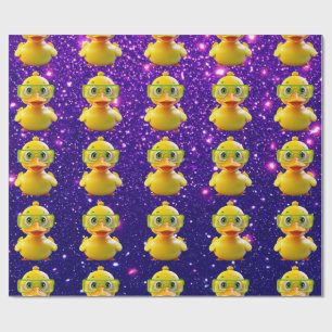 Rubber Eend Cute Charming Thema Geïnspireerd Cadeaupapier