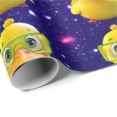 Rubber Eend Cute Charming Thema Geïnspireerd Cadeaupapier (Rol Hoek)