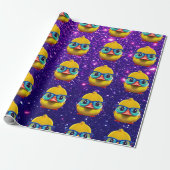 Rubber Eend Cute Charming Thema Geïnspireerd Cadeaupapier (Uitgerold)