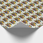 Rubber Eend Dakdekker Cadeaupapier (Hoek)