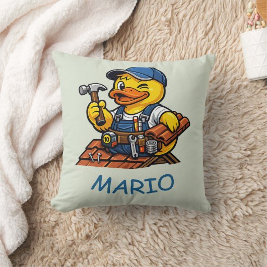 Rubber Eend Dakdekker Kussen (Deken)