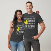 Rubber eend debugging fix dingen grappig t-shirt (Unisex)