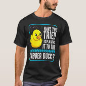 Rubber Eend Debugging Web Coder Programmeur Debugg T-shirt (Voorkant)