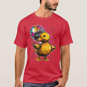 Rubber Eend Disco Dansen Disco Bal Muziek Rubber  T-shirt