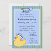 Rubber eend douche uitnodigingen (Voorkant)