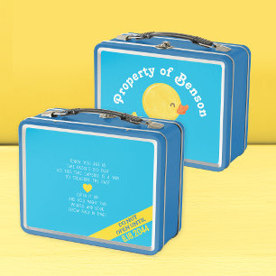 Rubber Eend Eerste Verjaardag Tijd Capsule Lunchbo