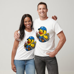 Rubber Eend Elektricien T-shirt