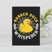 Rubber Eend Fluisteraar Kaart (Staand voorkant)