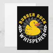 Rubber Eend Fluisteraar Kaart (Voorkant / Achterkant)