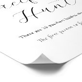 Rubber eend fopspeen jacht Baby shower spel teken Poster (Hoek)