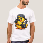 Rubber Eend Fotograaf T-shirt (Voorkant)
