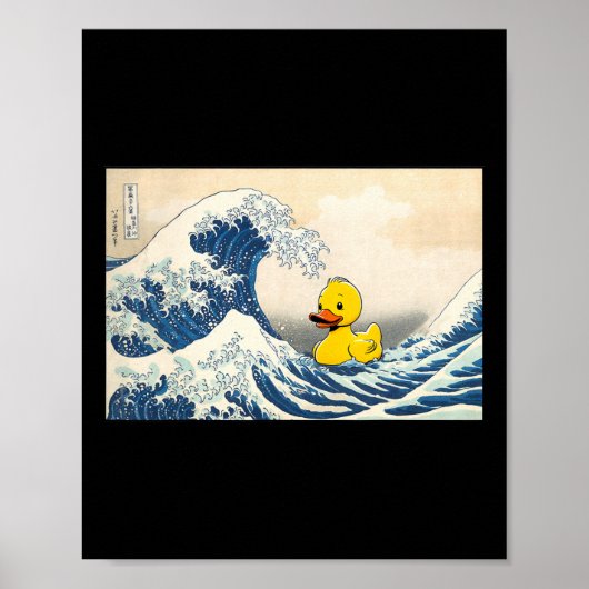 Rubber Eend Grote Golf Cute Ducky Duckie Mannen Vr Poster (Voorkant)