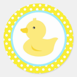Rubber eend gunst Stickers
