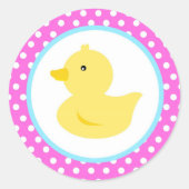 Rubber eend gunst Stickers (Voorkant)