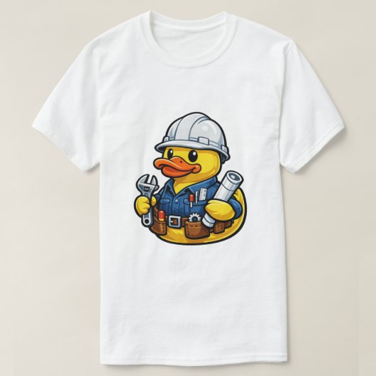 Rubber Eend Ingenieur T-shirt (Design voorkant)