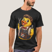 Rubber Eend Kapper Vintage Editie T-shirt (Voorkant)