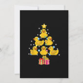 Rubber Eend Kerstboom Duckie Kwak Kerstmis Feestdagenkaart (Voorkant)