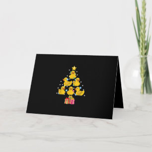 Rubber Eend Kerstboom Duckie Kwak Kerstmis Kaart