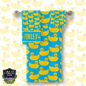 Rubber Eend Kinder gepersonaliseerde badset Bad Handdoek