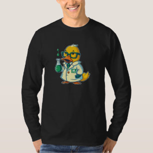 Rubber eend kostuum leuke eend wetenschapper t-shirt