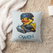 Rubber Eend Lasser Kussen (Deken)