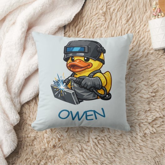Rubber Eend Lasser Kussen (Deken)