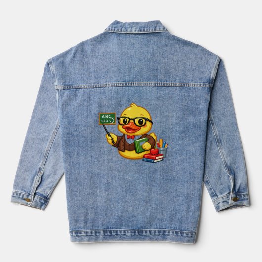 Rubber Eend Leraar Denim Jacket (Achterkant)