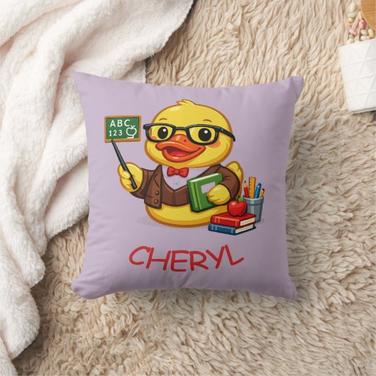 Rubber Eend Leraar Kussen (Deken)