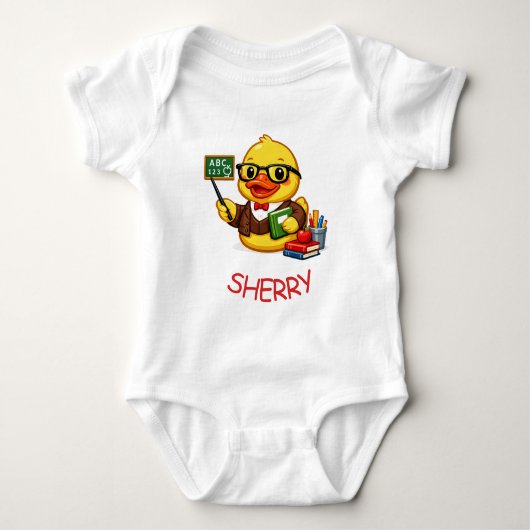 Rubber Eend Leraar Romper (Voorkant)