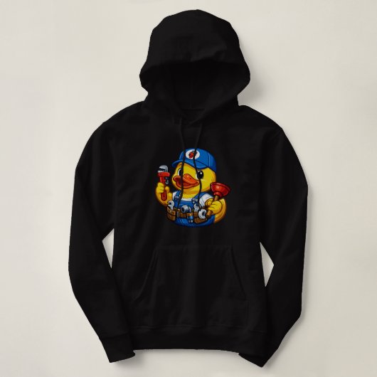 Rubber Eend Loodgieter Hoodie (Design voorkant)