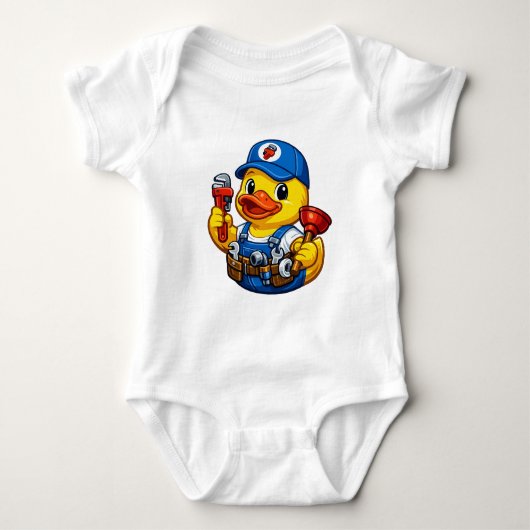 Rubber Eend Loodgieter Romper (Voorkant)