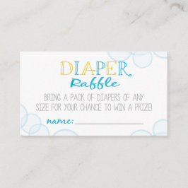 Rubber eend luier raffle insert Kaarten