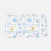 Rubber eend meisje 1e verjaardag gunst box bedankdoosjes (Uitgevouwen)