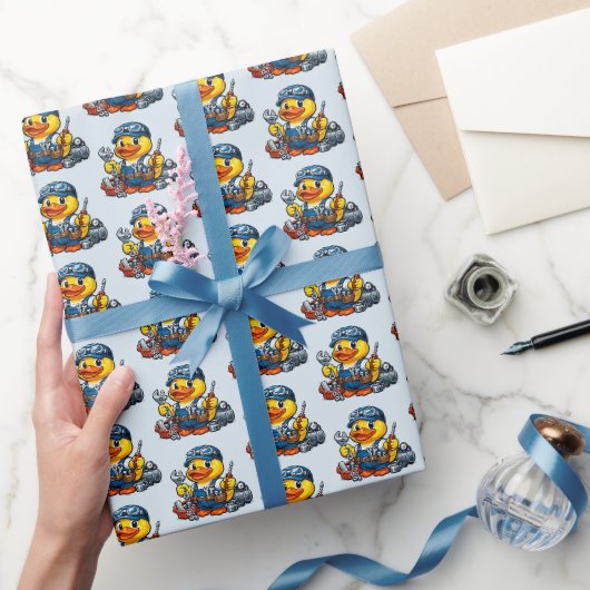 Rubber Eend Monteur Cadeaupapier (Geschenken)