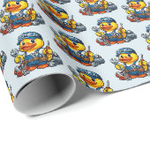 Rubber Eend Monteur Cadeaupapier (Rol Hoek)