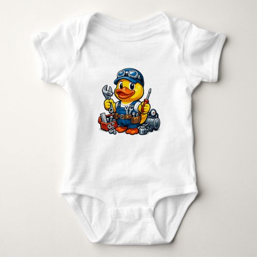 Rubber Eend Monteur Romper (Voorkant)