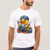 Rubber Eend Monteur T-shirt (Voorkant)