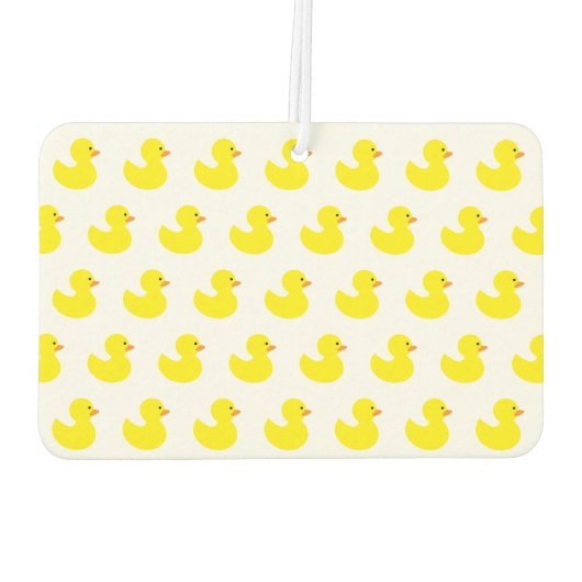 Rubber eend patroon auto luchtverfrisser (Achterkant)
