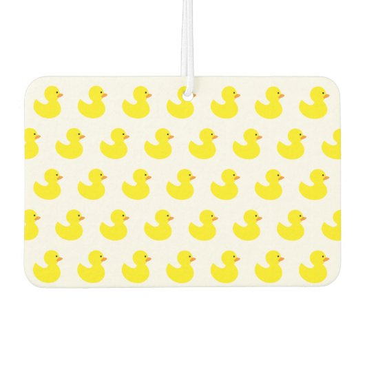 Rubber eend patroon auto luchtverfrisser (Voorkant)
