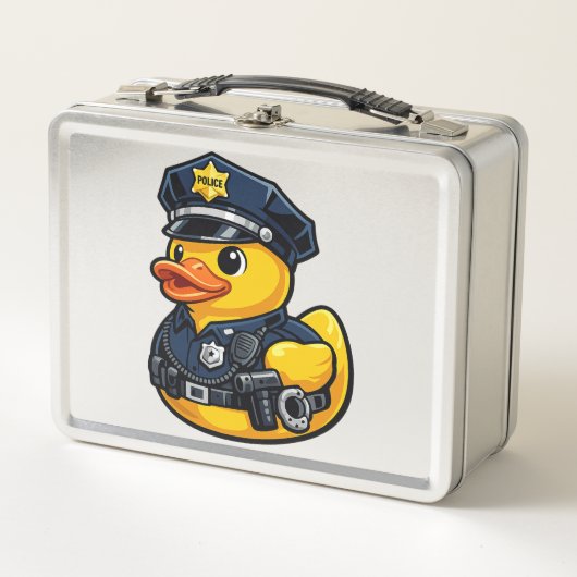 Rubber Eend Politieagent (Voorkant)