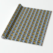 Rubber Eend Politieagent Cadeaupapier (Uitgerold)