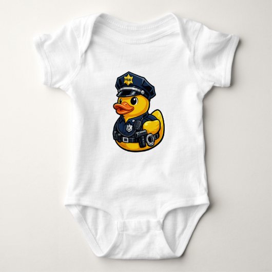 Rubber Eend Politieagent Romper (Voorkant)