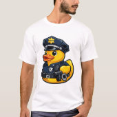 Rubber Eend Politieagent T-shirt (Voorkant)