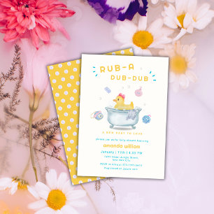 Rubber Eend Rub A Dub Dub Badkamer Baby Shower  Kaart