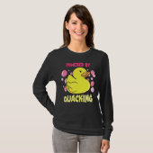 Rubber eend Rubber eend aangedreven door Quacking T-shirt (Voorkant volledig)