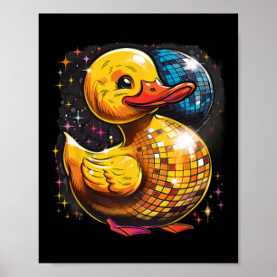 Rubber Eend Rubber Eendje Dansen Disco Rubber Eend Poster