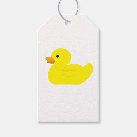 Rubber Eend Schildering Illustratie Cadeaubijslage Cadeaulabel (Voorkant)