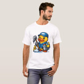 Rubber Eend Schoonmaker T-shirt (Voorkant volledig)