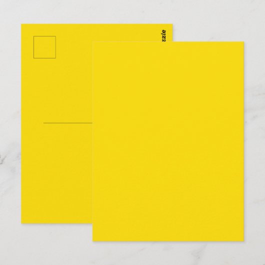 Rubber Eend Speelgoed Geel Herfst Herfst Effen Kle Briefkaart (Voorkant / Achterkant)