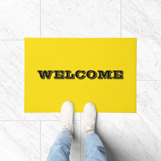 Rubber Eend Speelgoed Geel Herfst Herfst Effen Kle Deurmat (Binnen)